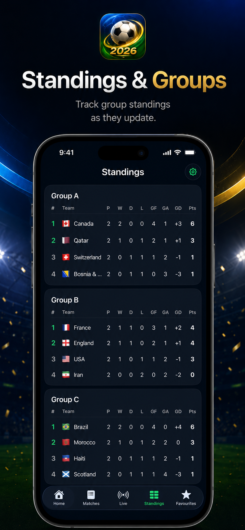 FootBall Cup Live 2026 screenshot 4