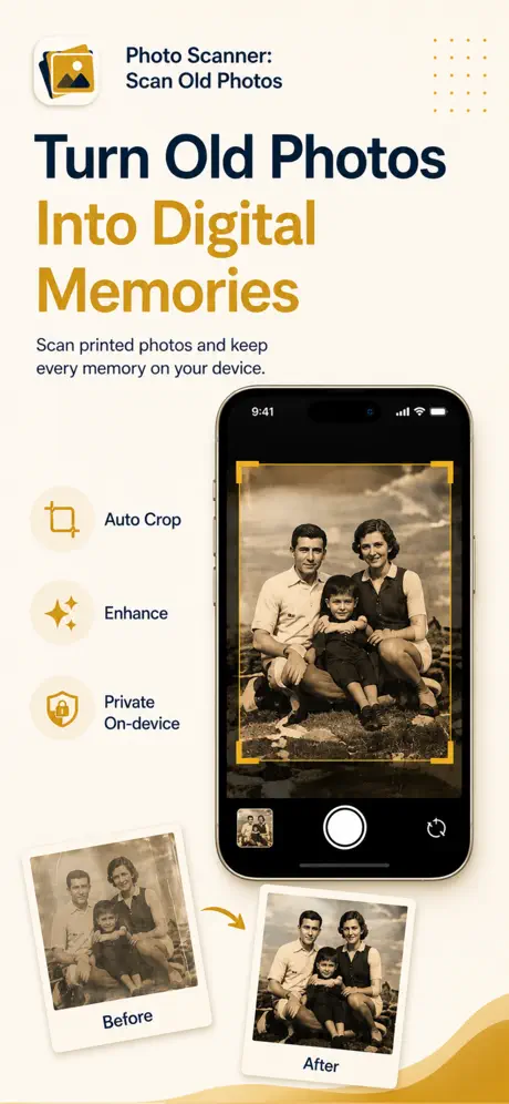 Photo Scanner: Scan Old Photos app screenshot